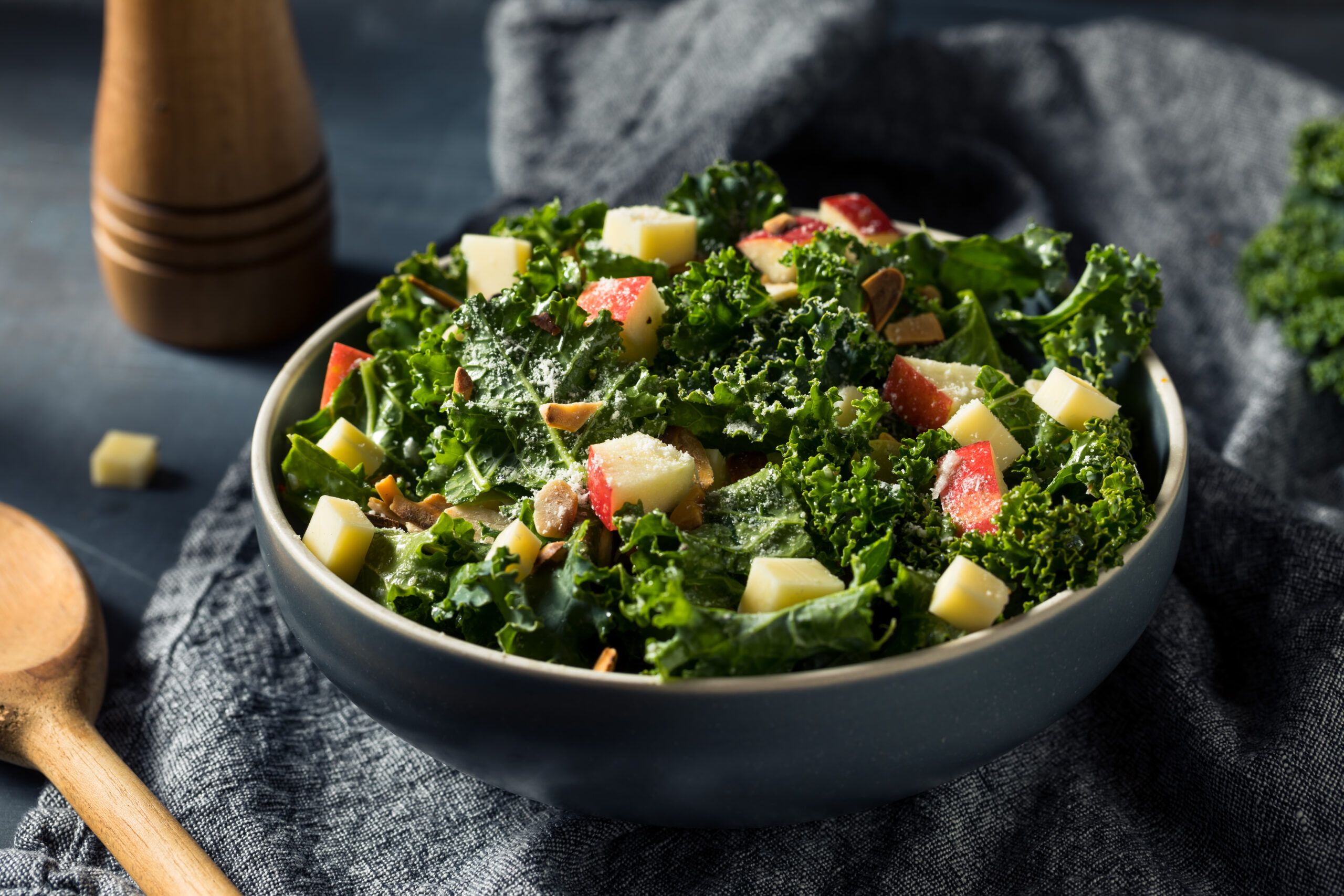 Healthy kale salad.