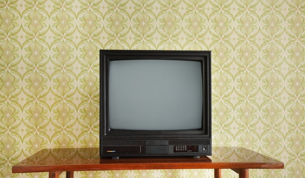 A vintage television.