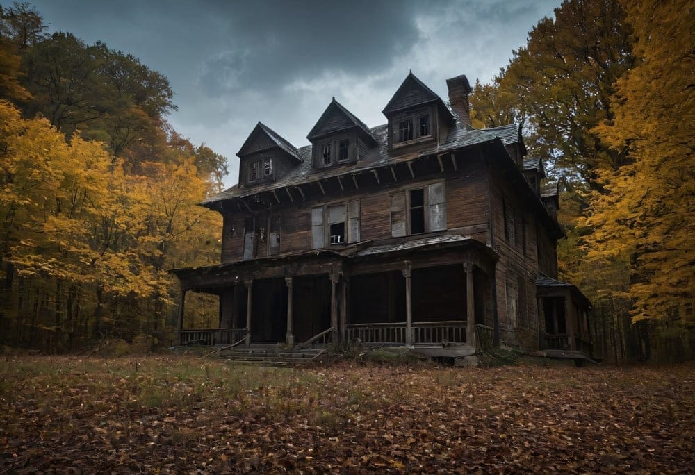 An old wooden house.