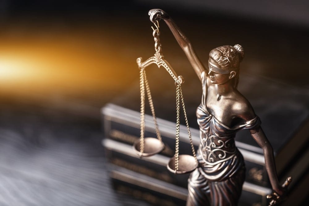 Statue representing the law.
