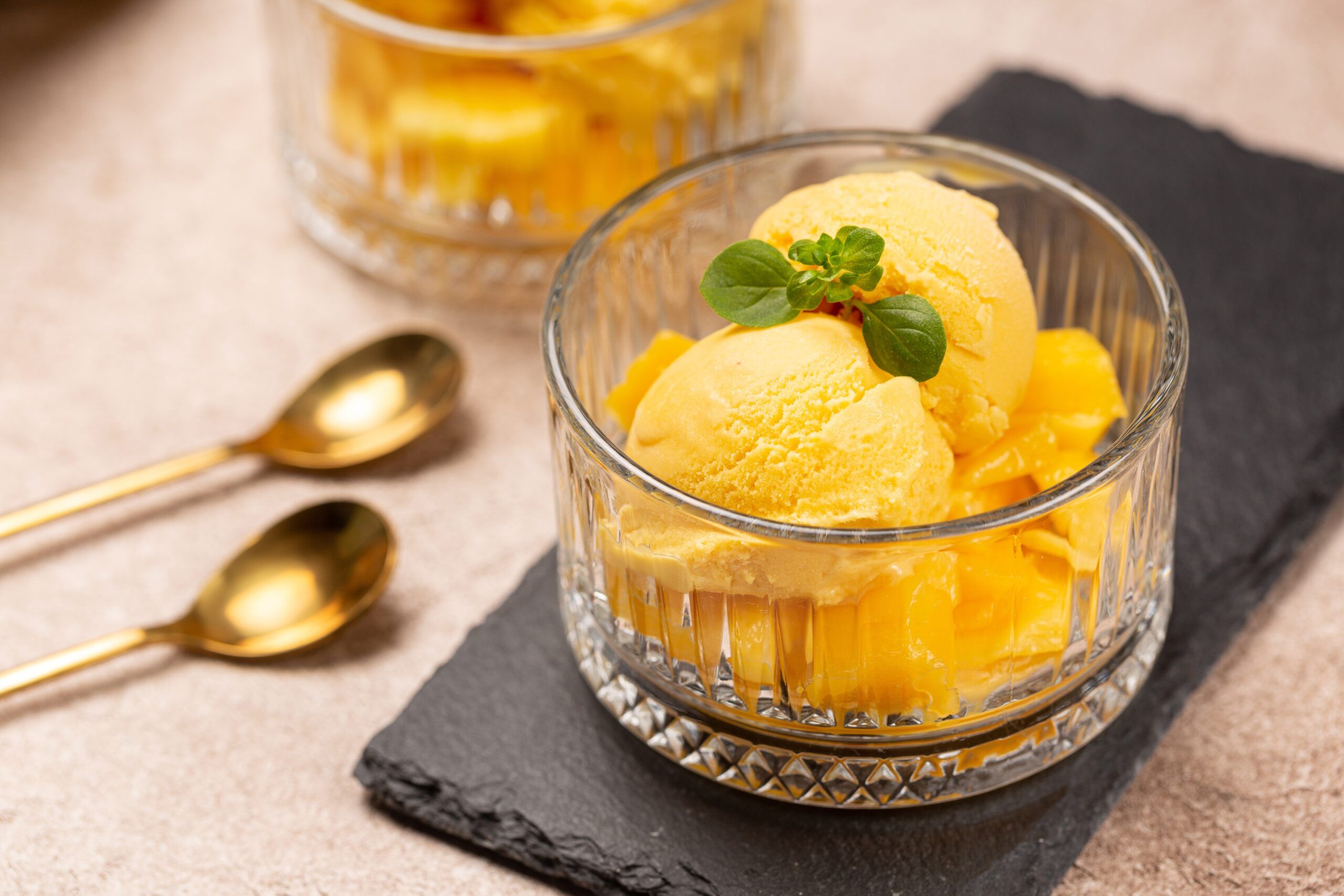 Mango ice cream.
