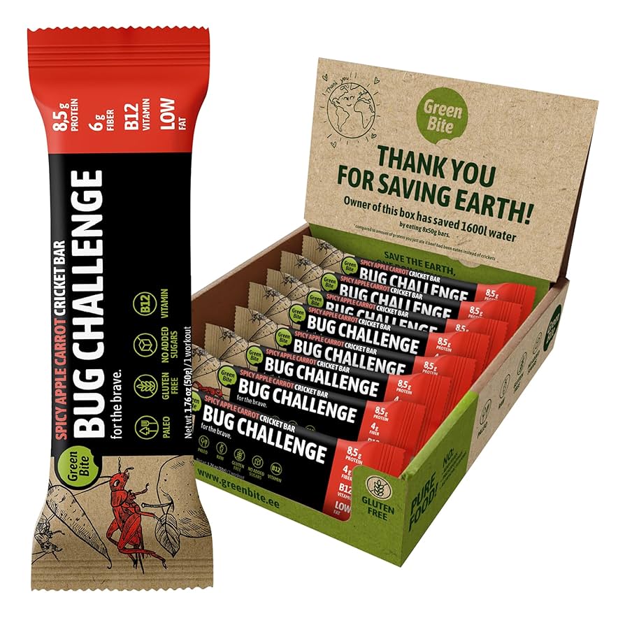 Insect protein bars.
