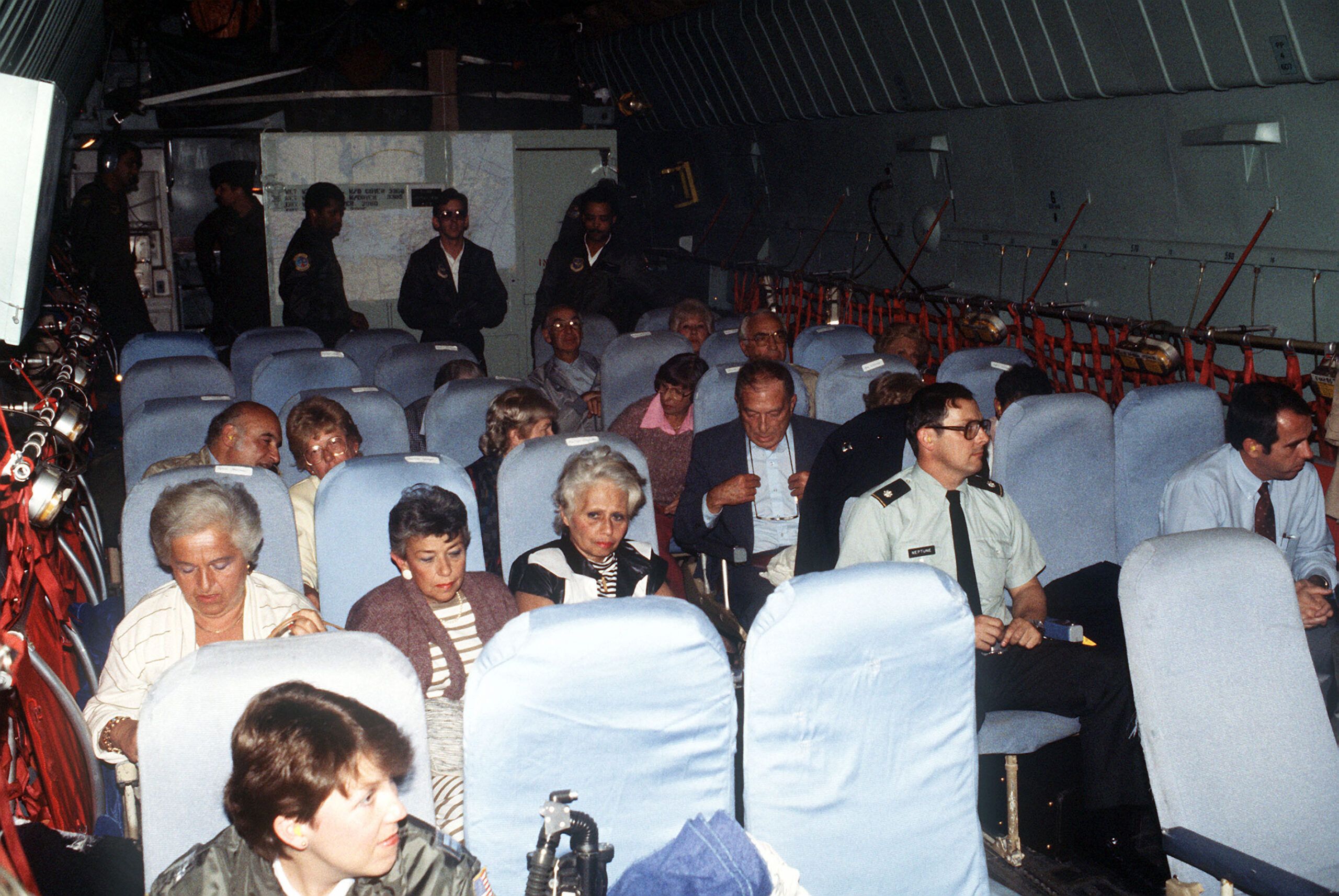 Americans who were held hostage aboard the Italian cruise ship Achille Lauro.
