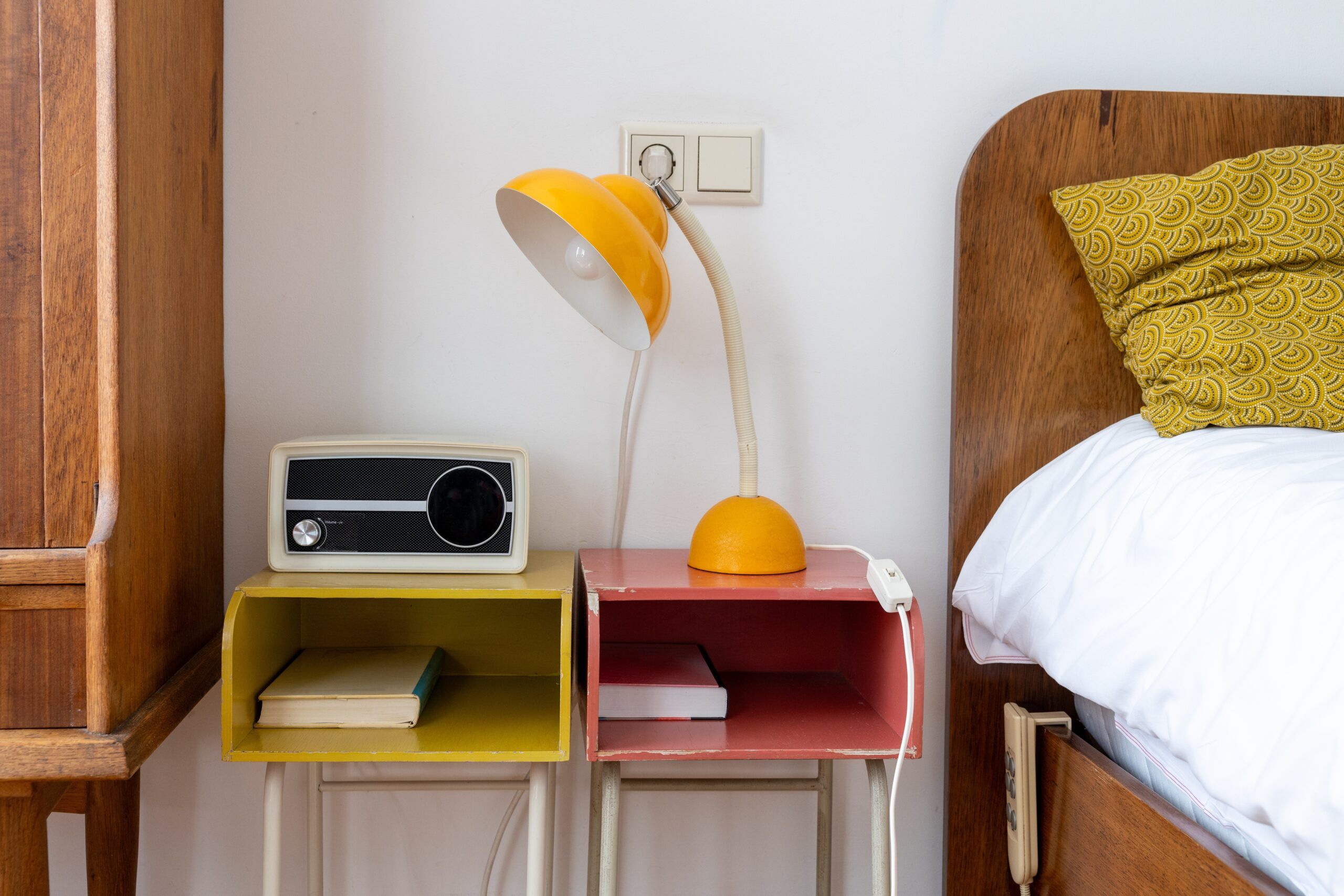 A retro 1970s bedroom.
