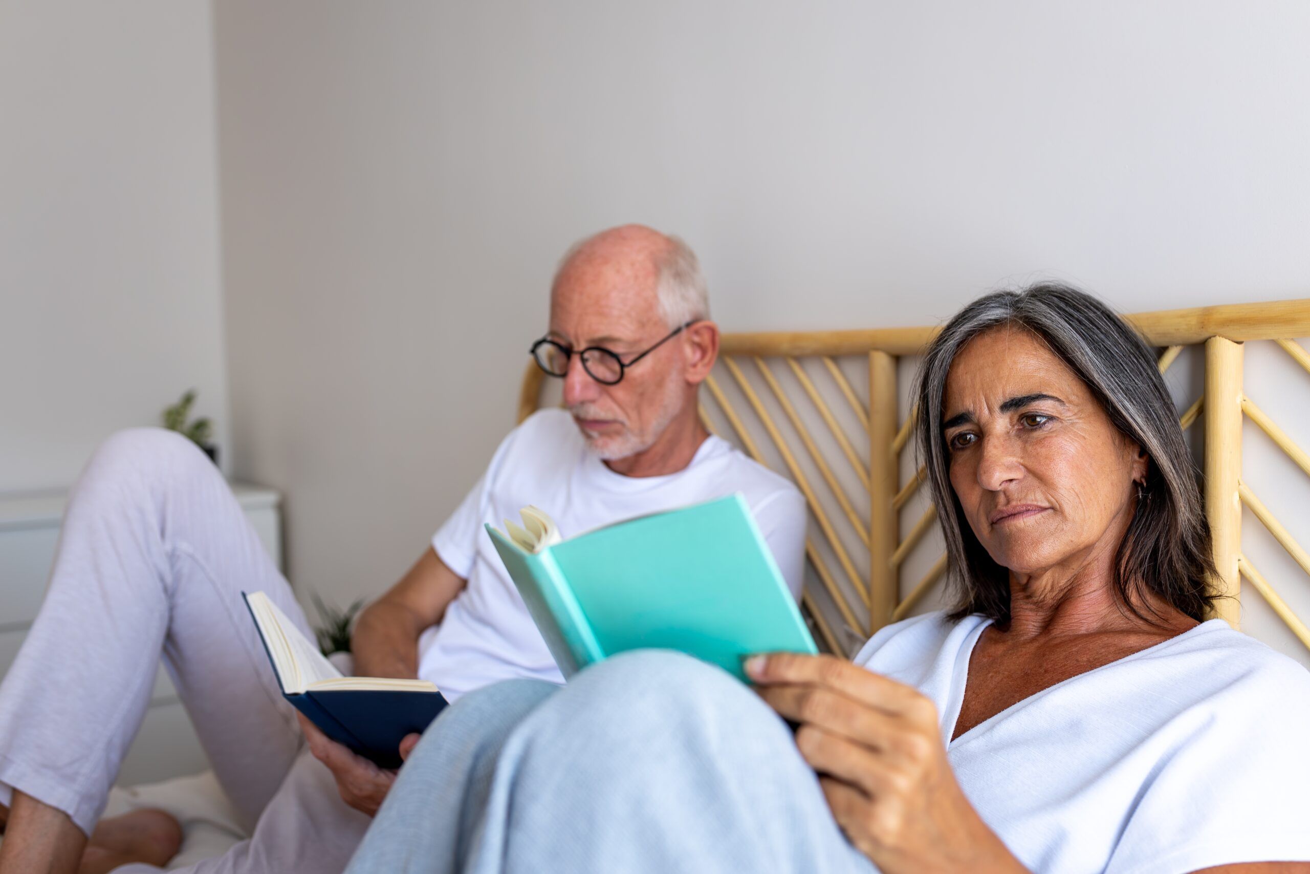 A midlife woman realizing that she no loner likes her husband.