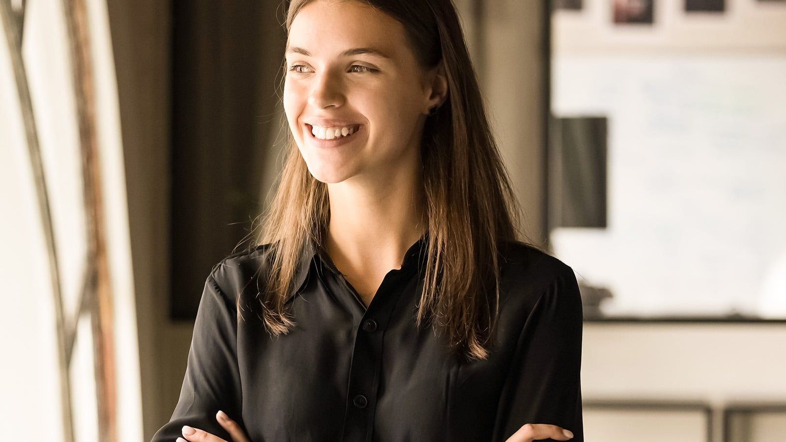 Confident young professional woman