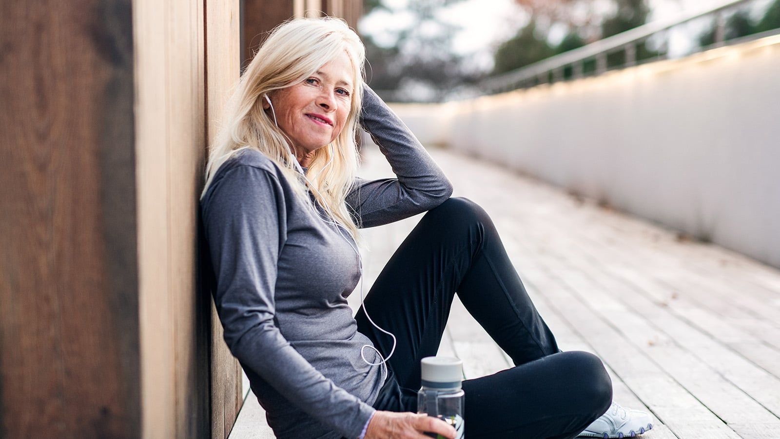 woman in her 70s and looking very fit for her age