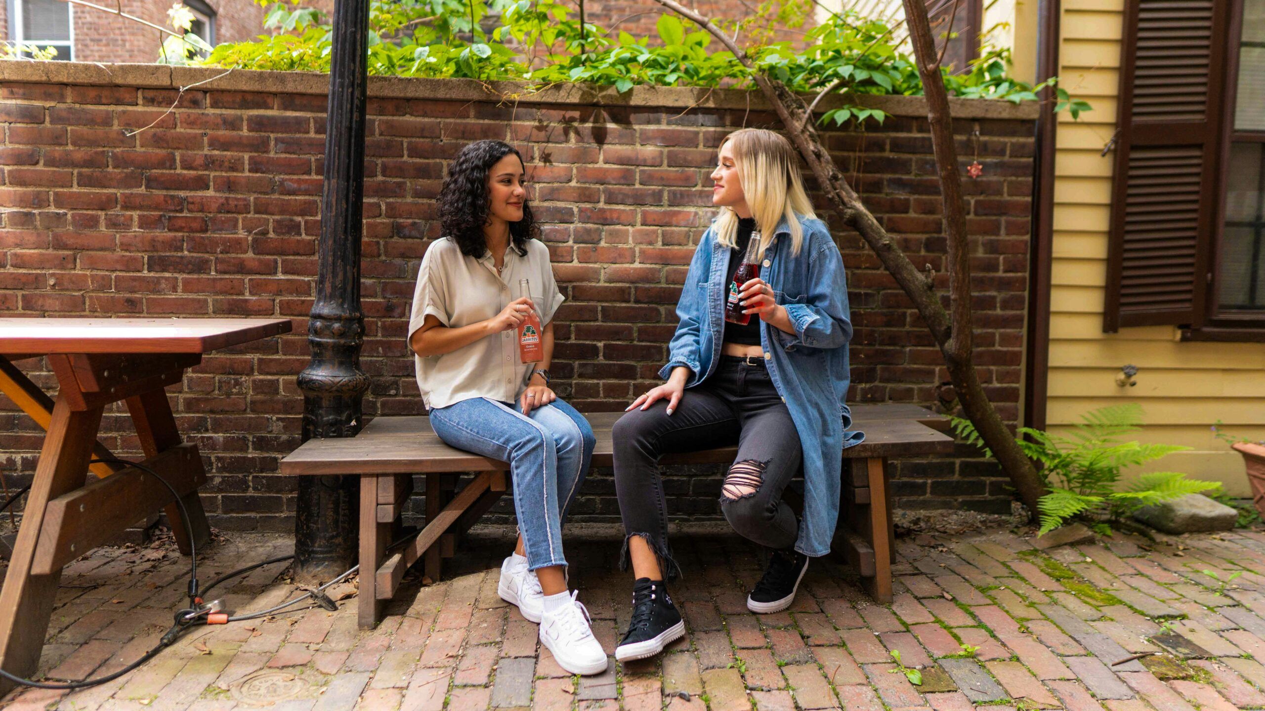 Two female friends with emotional intelligence.