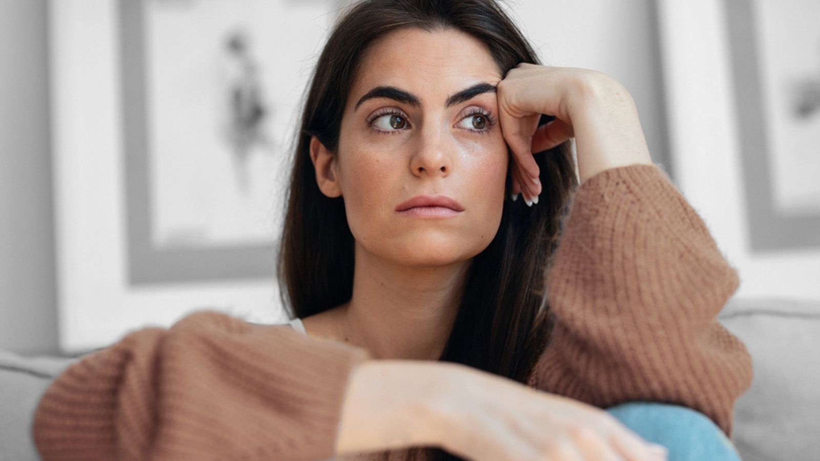 Woman trying to control her life and getting stressed out.