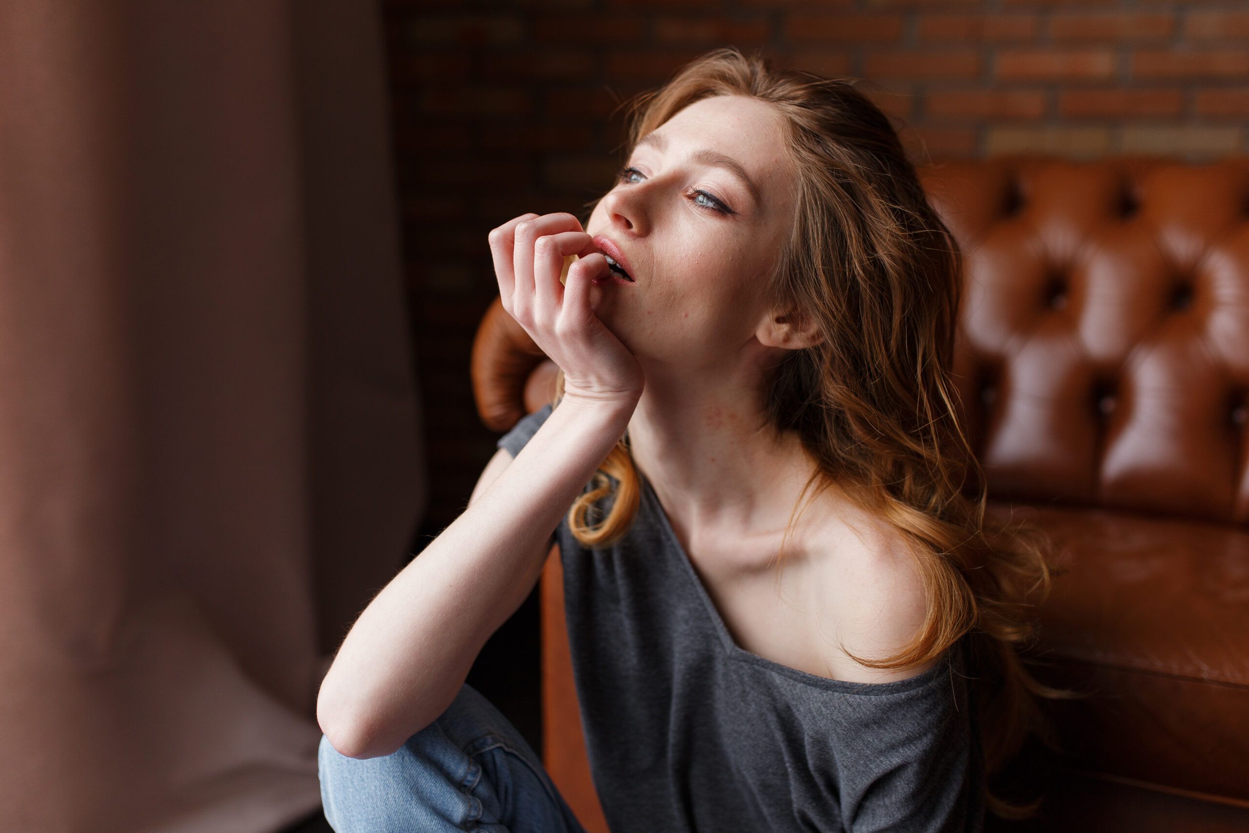 A woman who has finally realized to let certain feelings simply move through her.