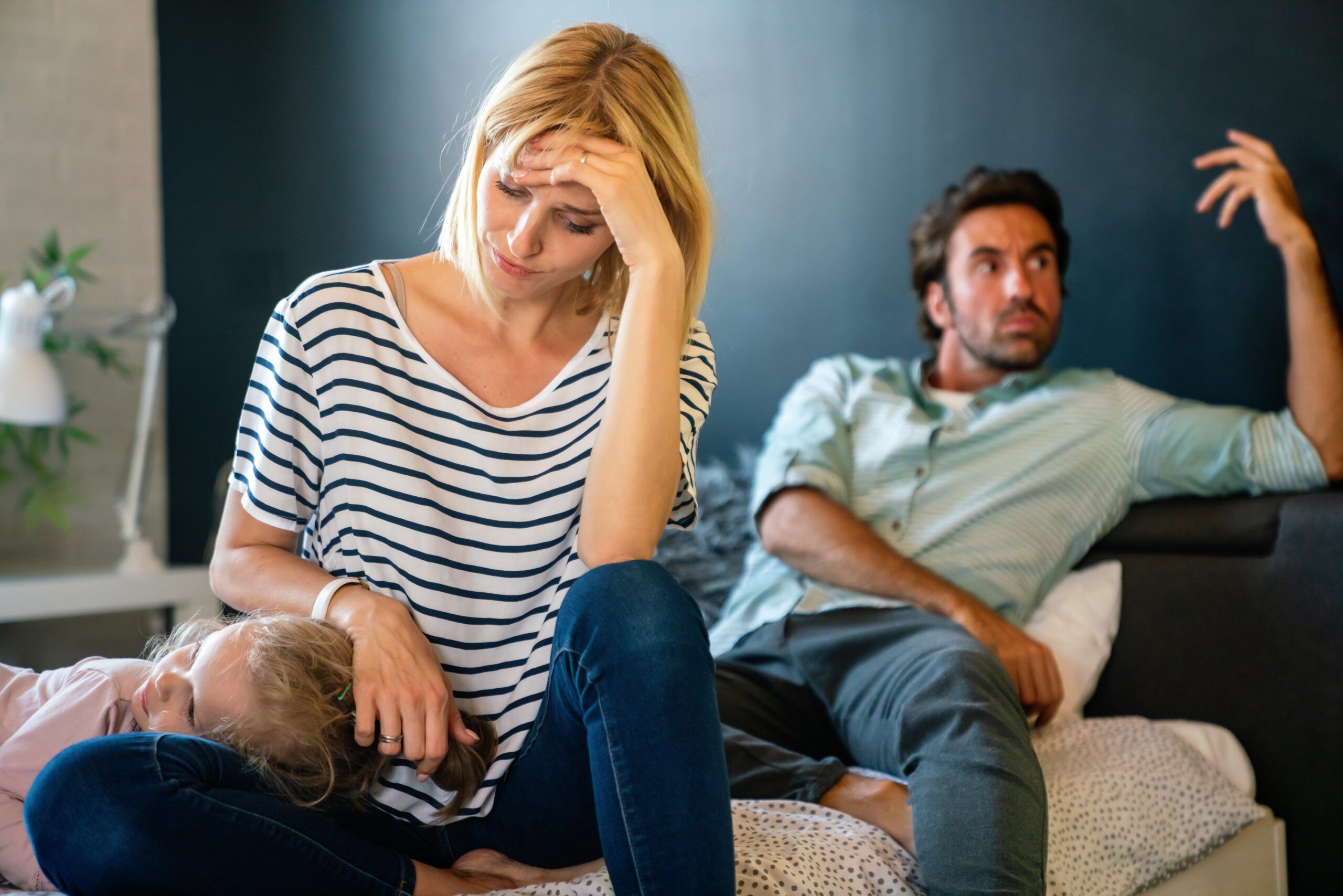 A spouse who stays quiet in fights because he's calm.