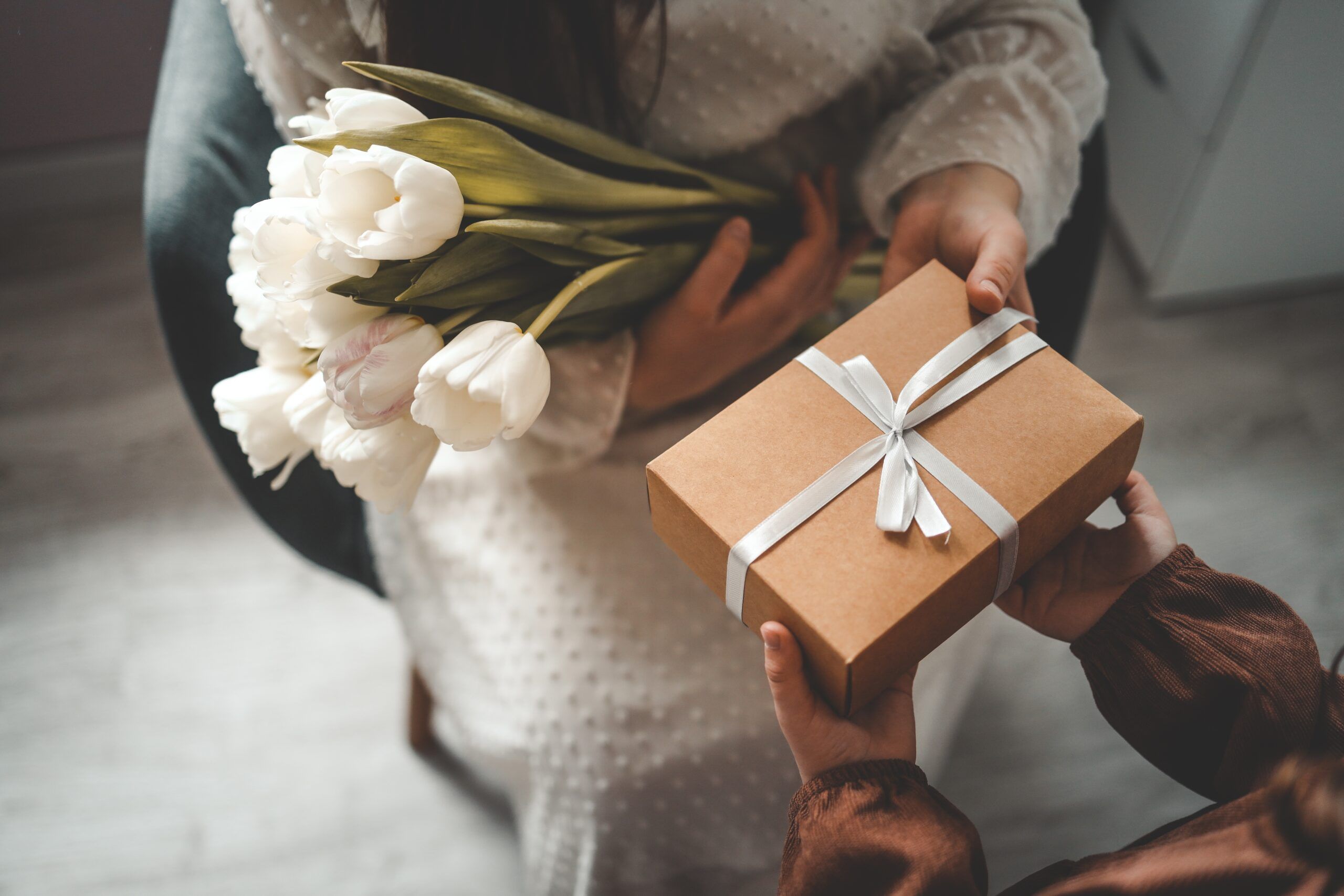 A woman who can't accept a gift without immediately offering something back.