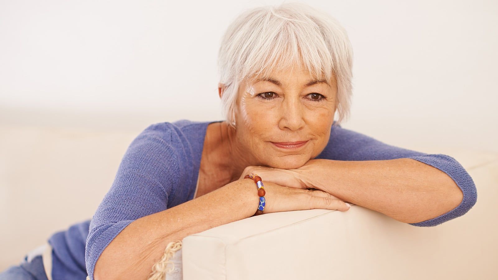Woman in her 60s or 70s, retired and bored