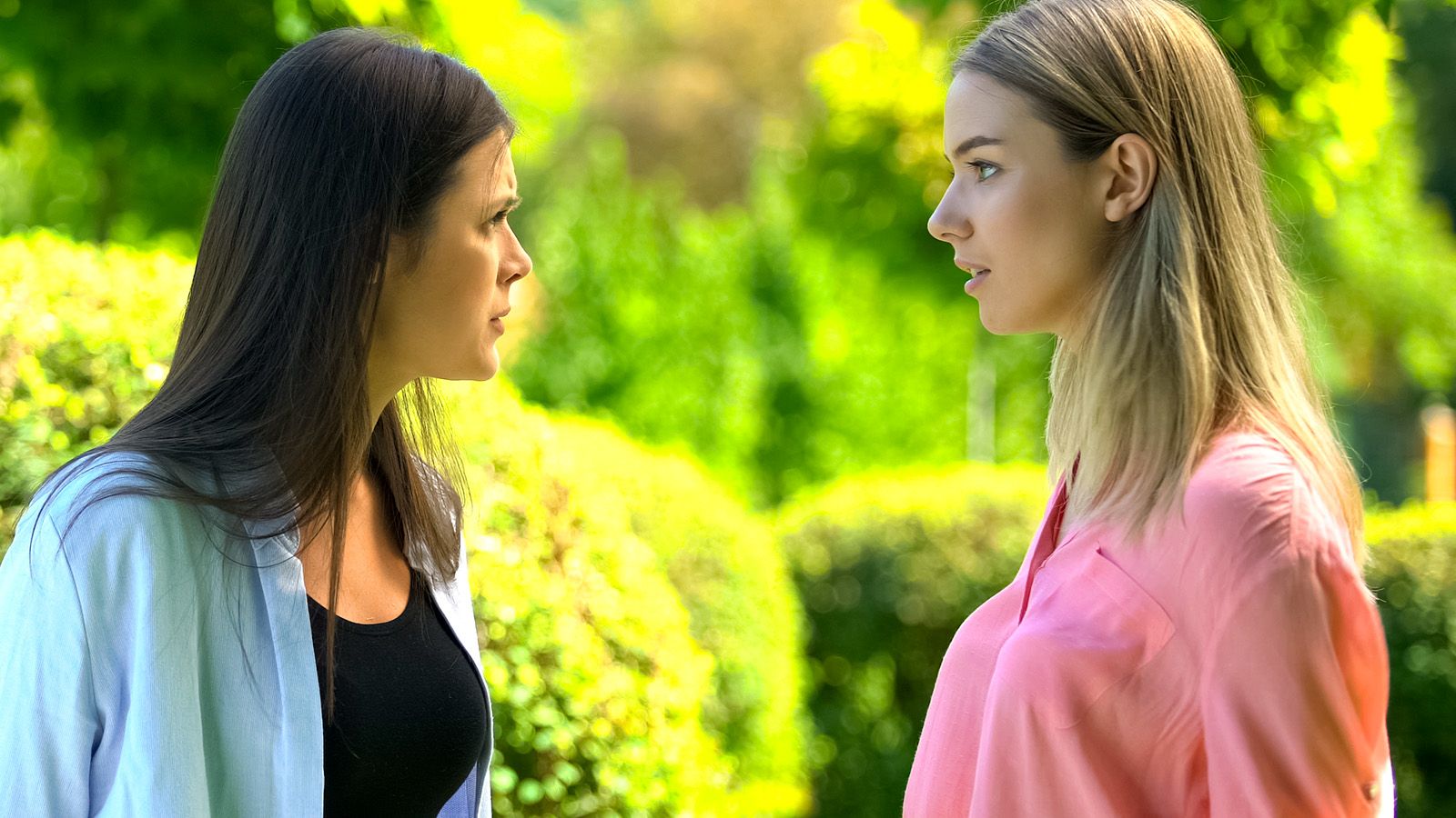 Two women in an argument