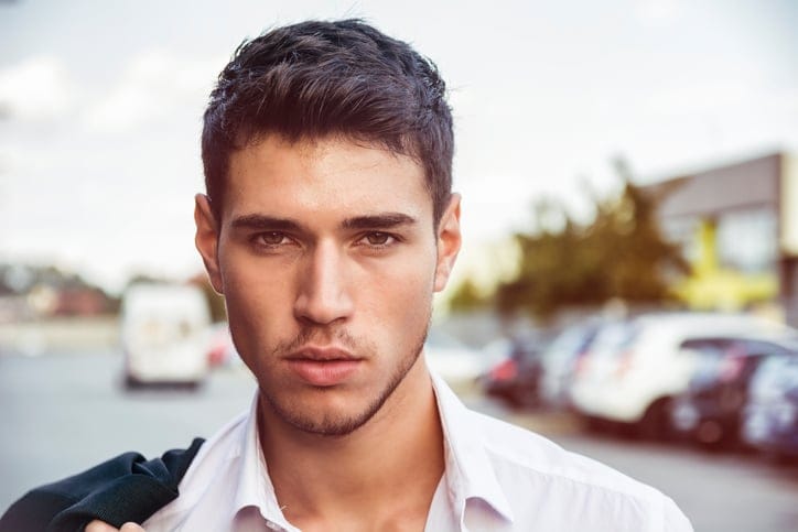 Attractive young man headshot