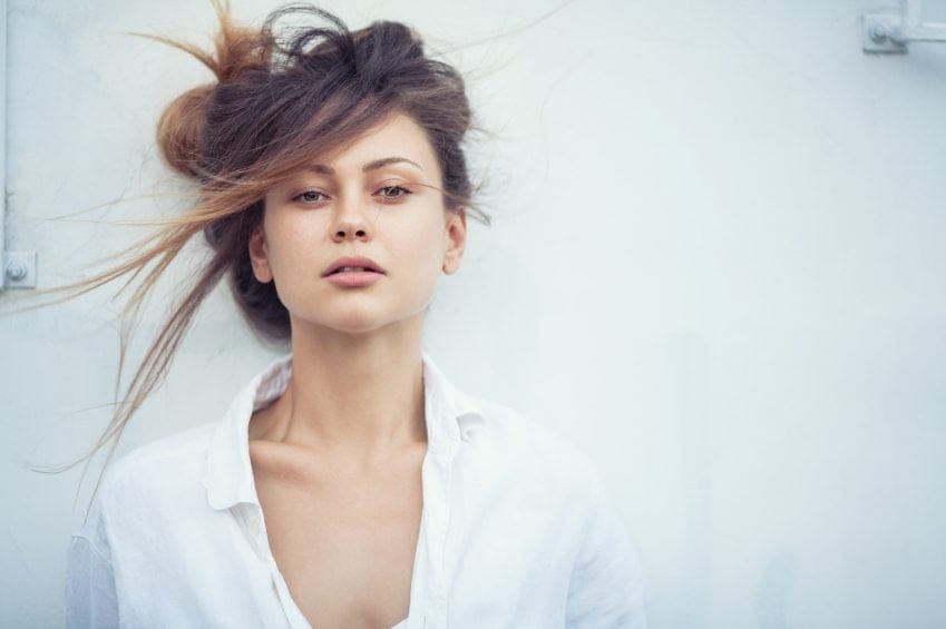 Beautiful woman outside
