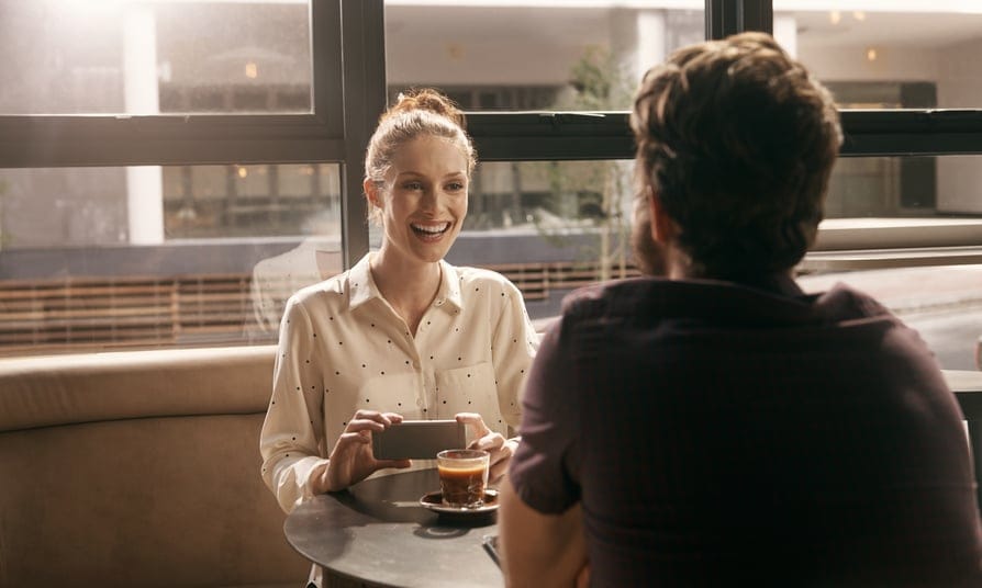 Woman on a date