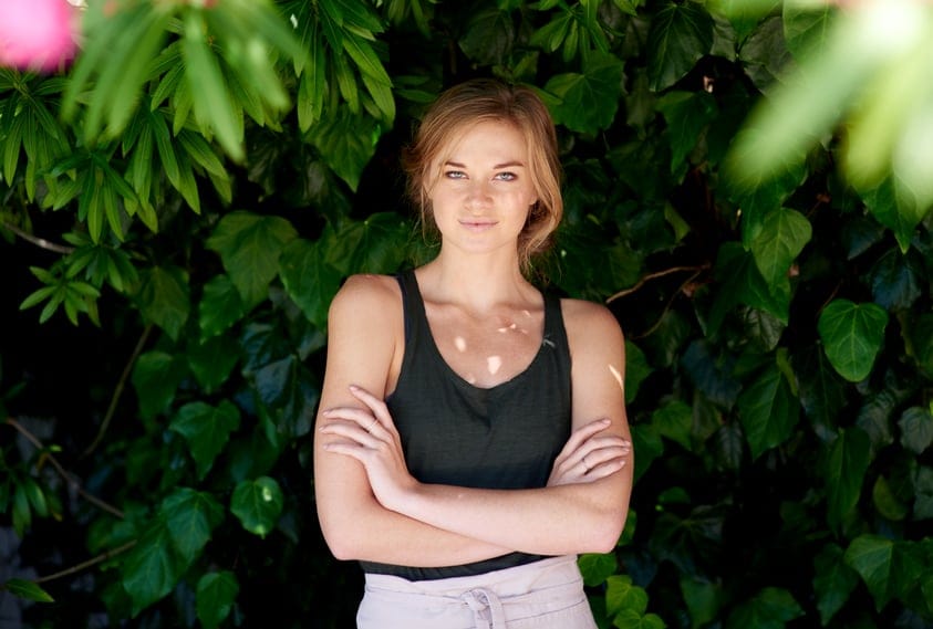 Young woman nature