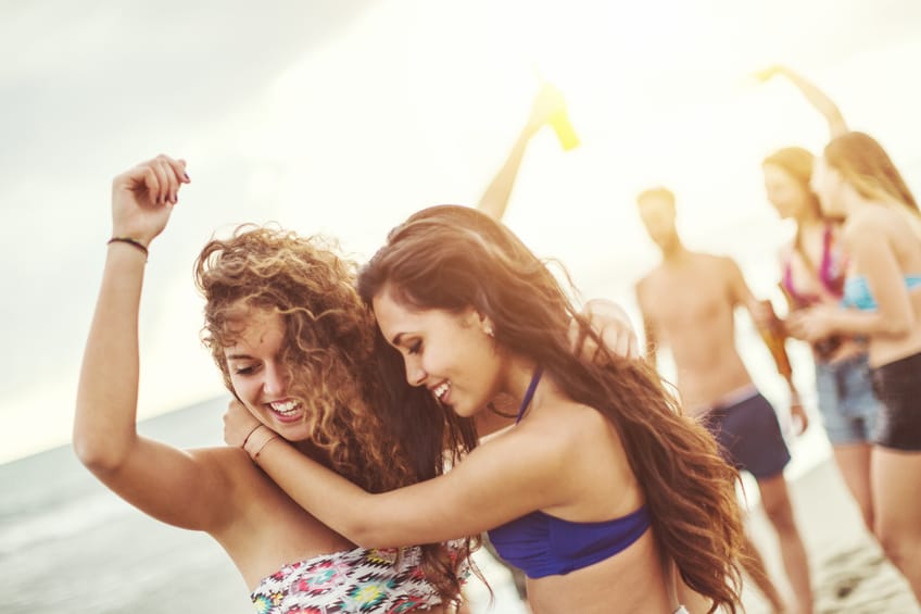 friends beach summer party