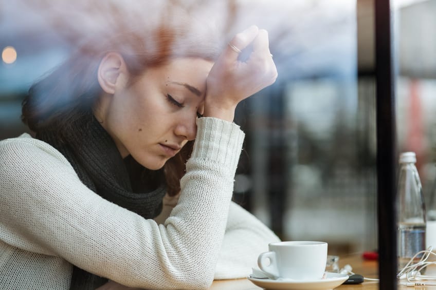 Depressed young girl