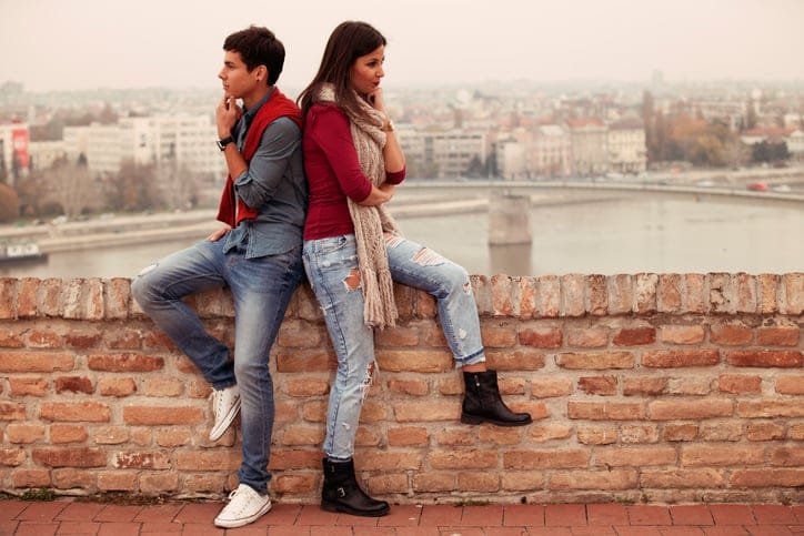Young couple experiencing a conflict