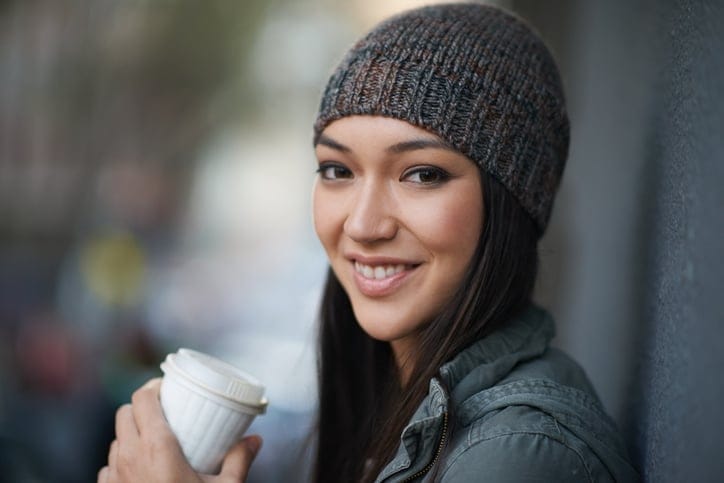 Young woman out on the town.
