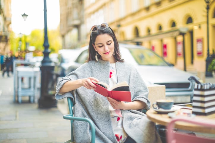 Beautiful woman spending time in the city