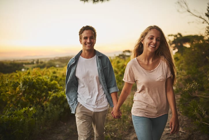 couple walk romantic dating love romance