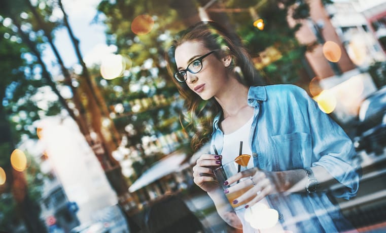 Coffee break conversation.