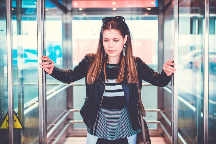 Malfunction of the elevator