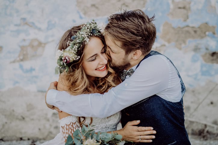 Beautiful bride and groom.