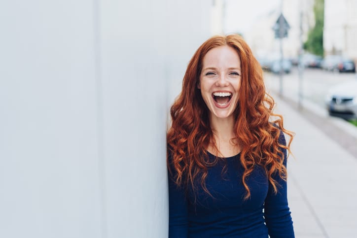 Cute young woman with a lovely sense of humour