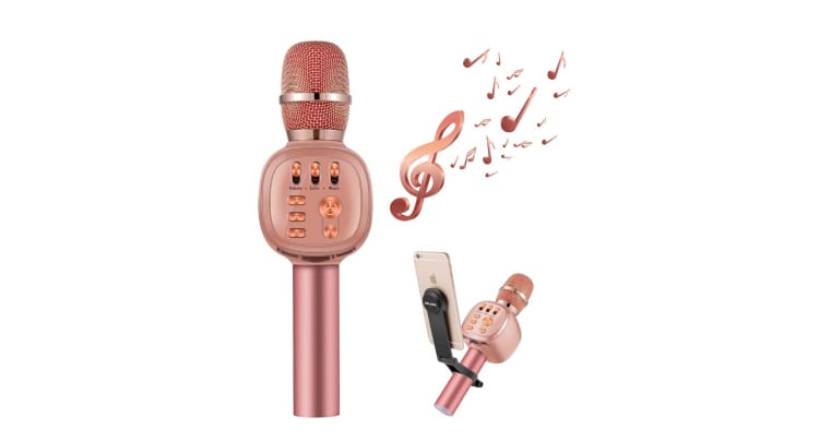 Turn Your Phone Into A Karaoke Machine With This Bluetooth Microphone