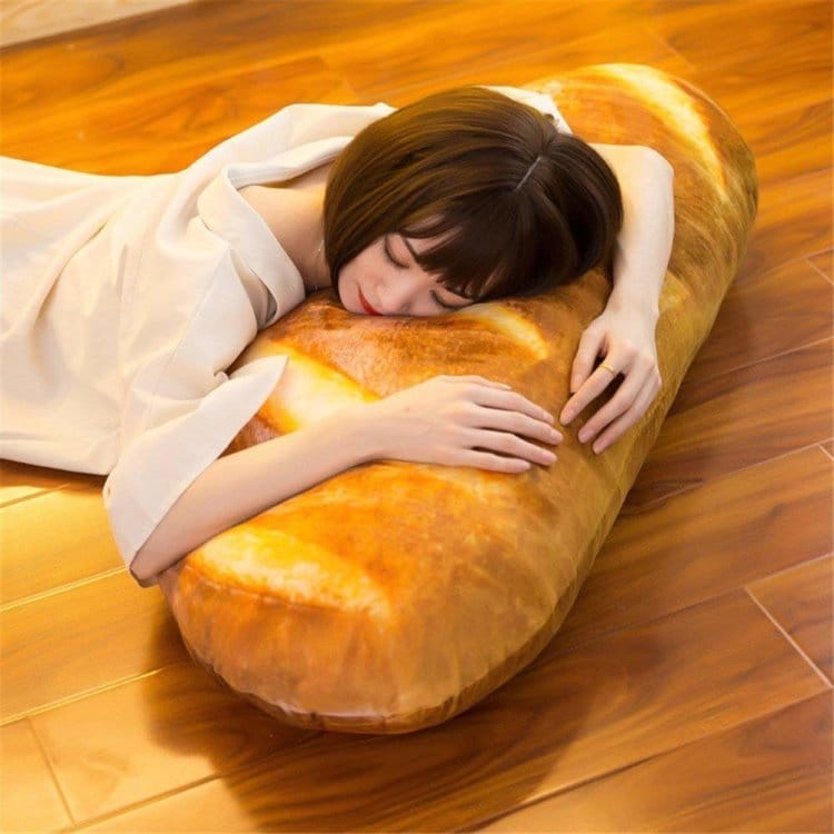 A baguette body pillow.