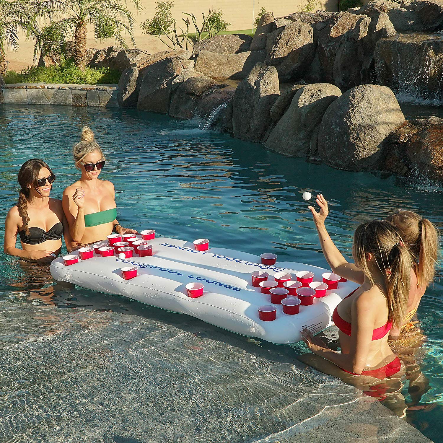 floating beer pong table