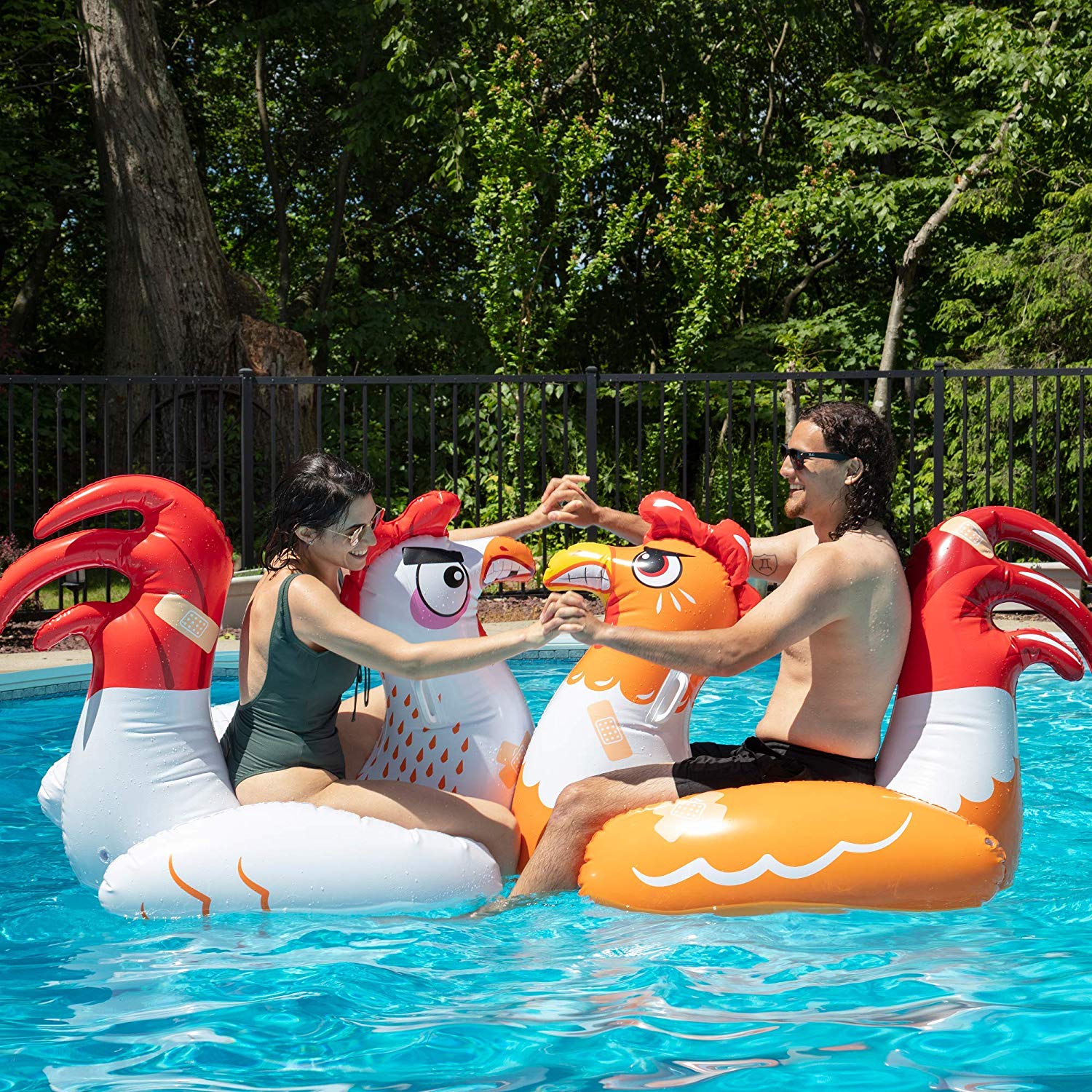 chicken fight floats