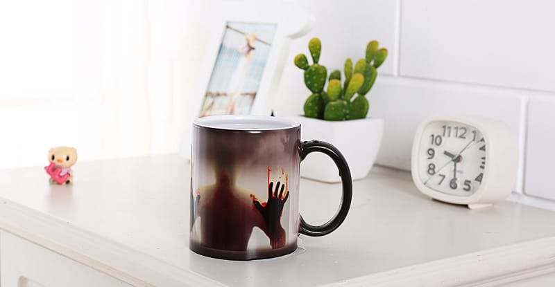 zombie, mug, coffee