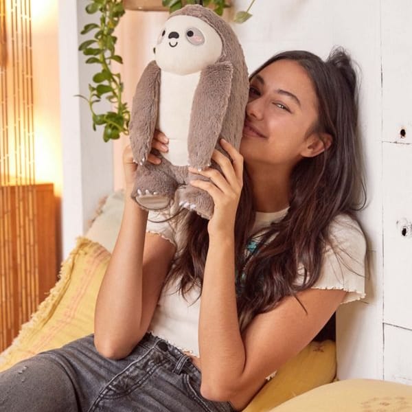 heatable sloth plushie