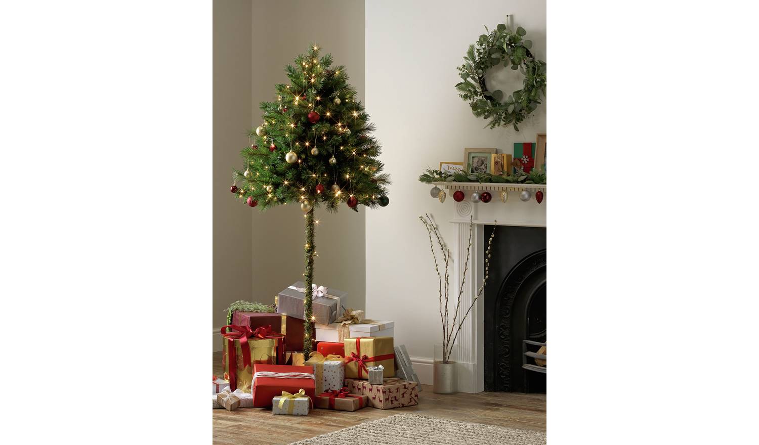 half christmas tree