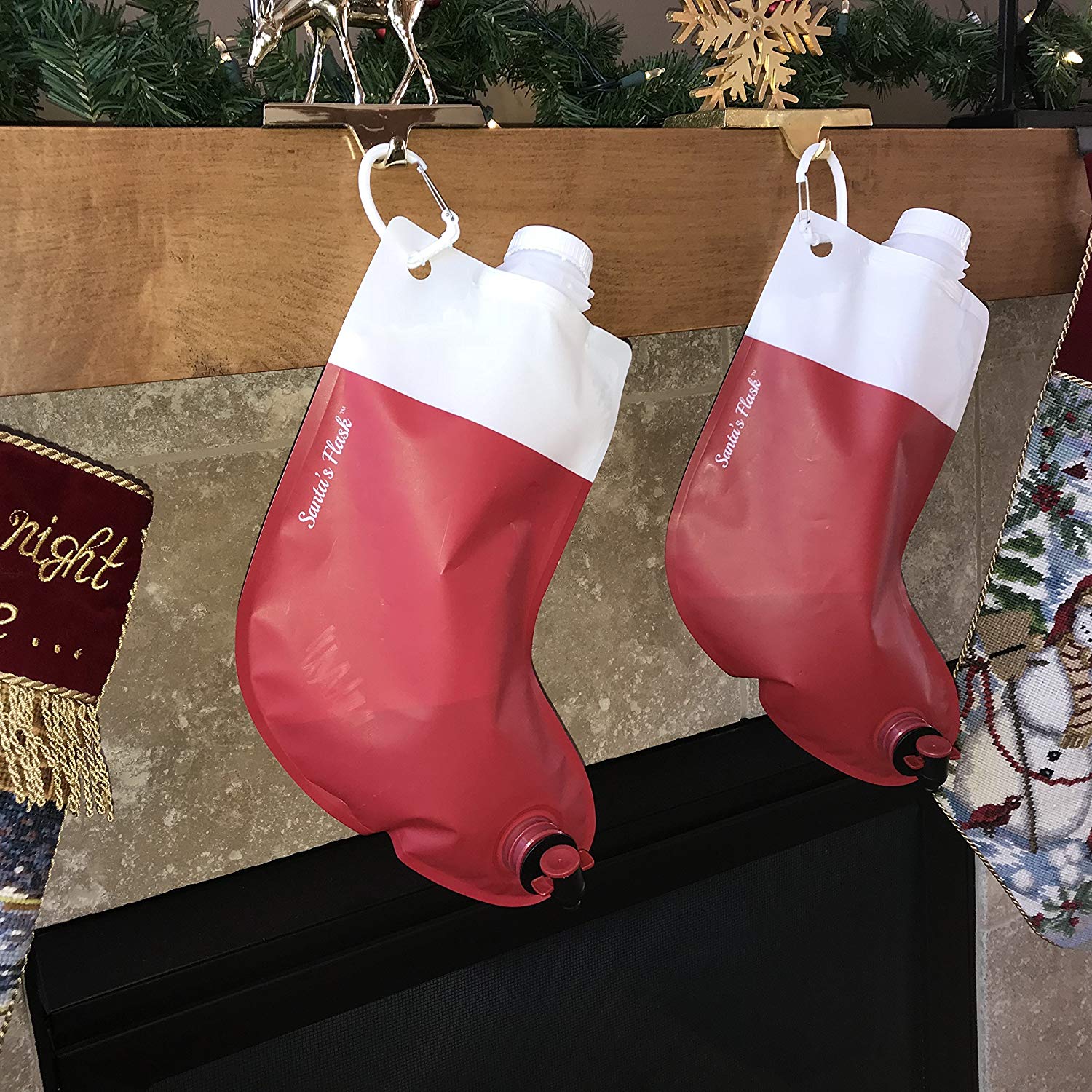 christmas stocking flask
