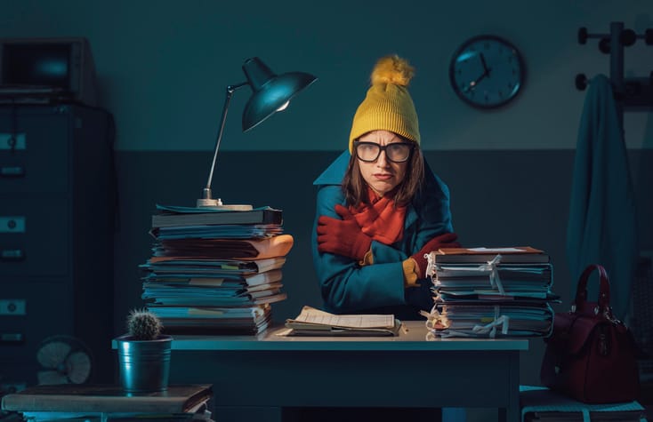 women warmer offices