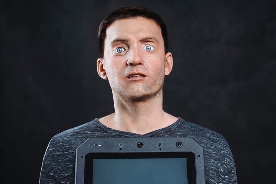 Man dressed as a robot.