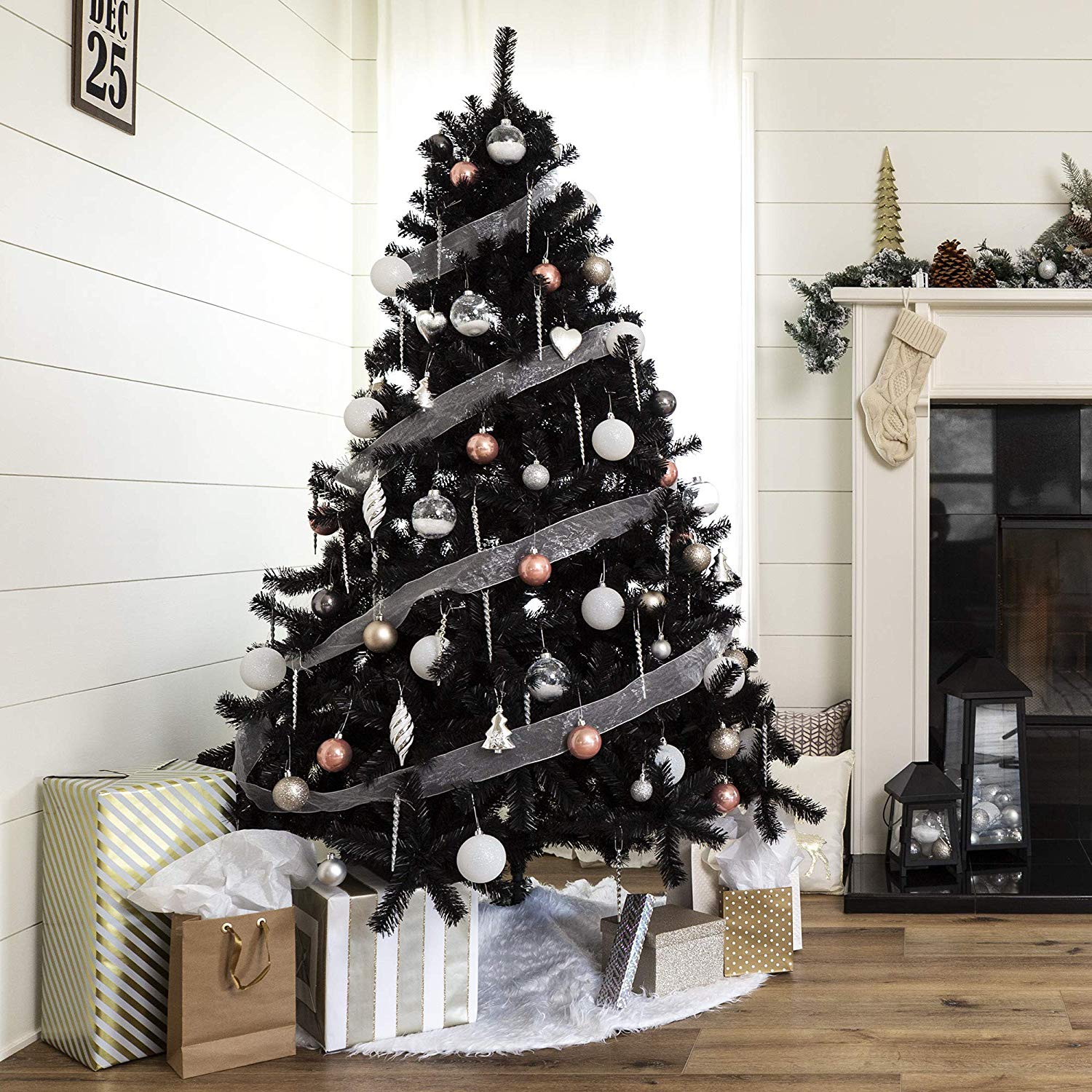 black christmas trees