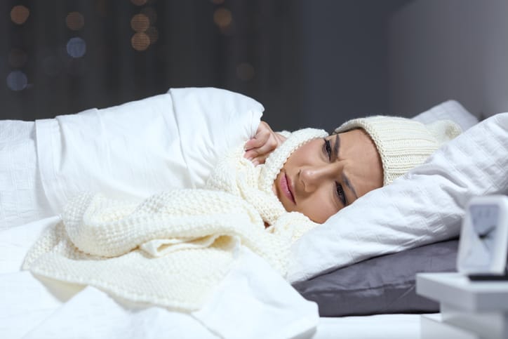 sleeping cold room