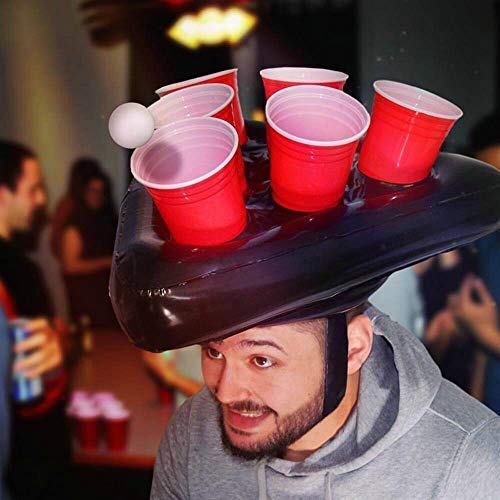 inflatable beer pong hat