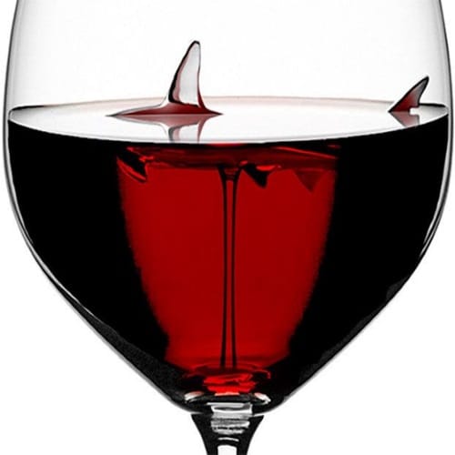 shark wine glass