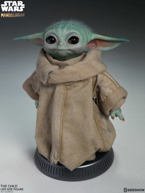 life-sized baby yoda