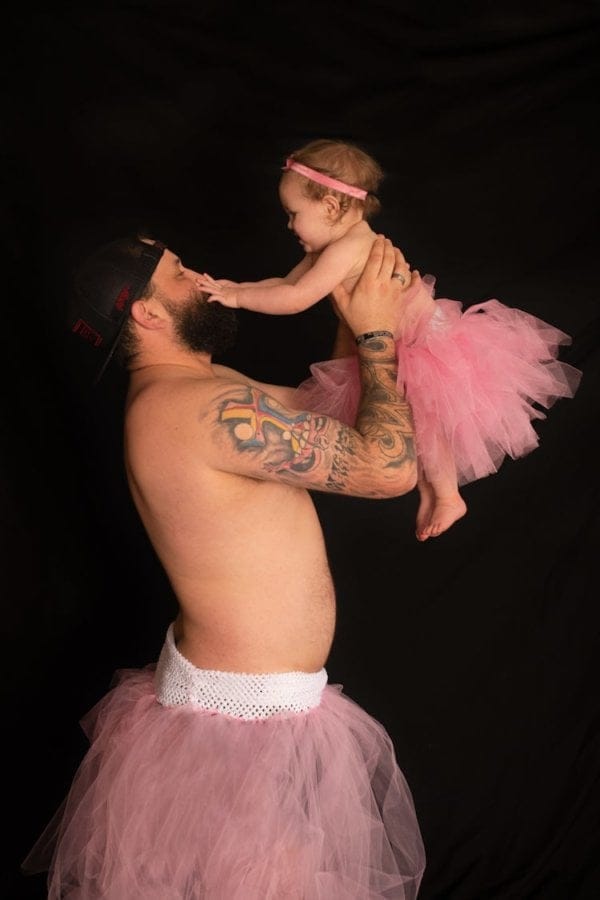 dad daughter tutu