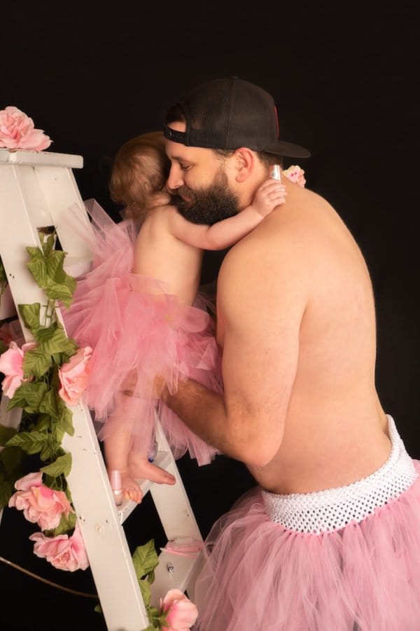 dad daughter tutu