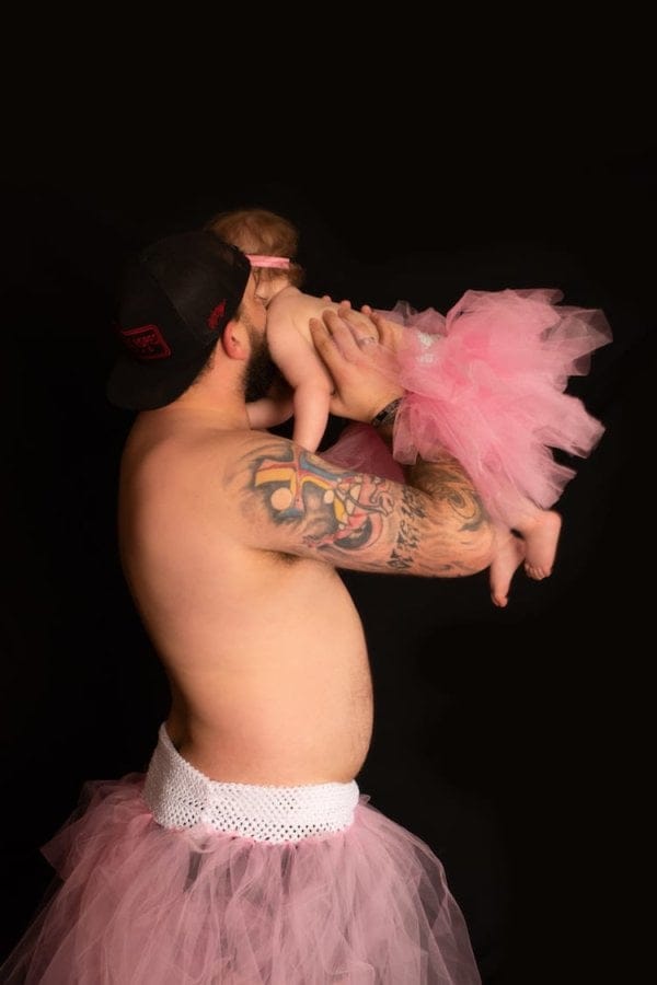 dad daughter tutu